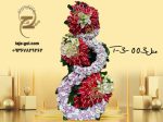 تاج گل سه طبقه ترحیم برای تسلیت