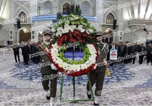تاج گل حلقه ای تبریک