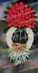 تاج گل گرد برای افتتاحیه