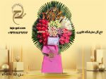 تاج گل نمایشگاه لاکچری با گل آنتوریوم