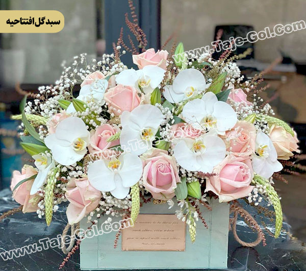 سبد گل افتتاحیه با ارکیده