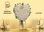 تاج گل رز و ارکیده برای مجلس ترحیم و ختم